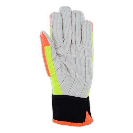 Magid TREX Primal Series TRX510 Cotton Blend Corded Palm Impact GloveCut Level A2, L TRX510-L